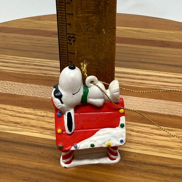 Vintage Snoopy Woodstock Christmas Ornament Peanuts United Feature Syndicate - Picture 7 of 7